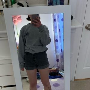 Black BDG high rise mom shorts